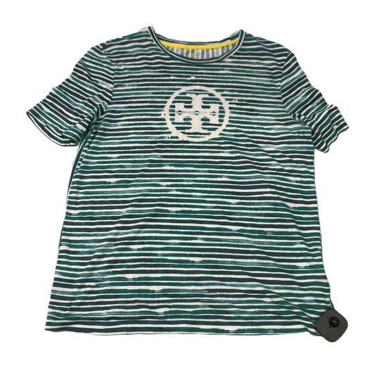 Green & White  Top Short Sleeve Designer By Tory Burch  Size: M