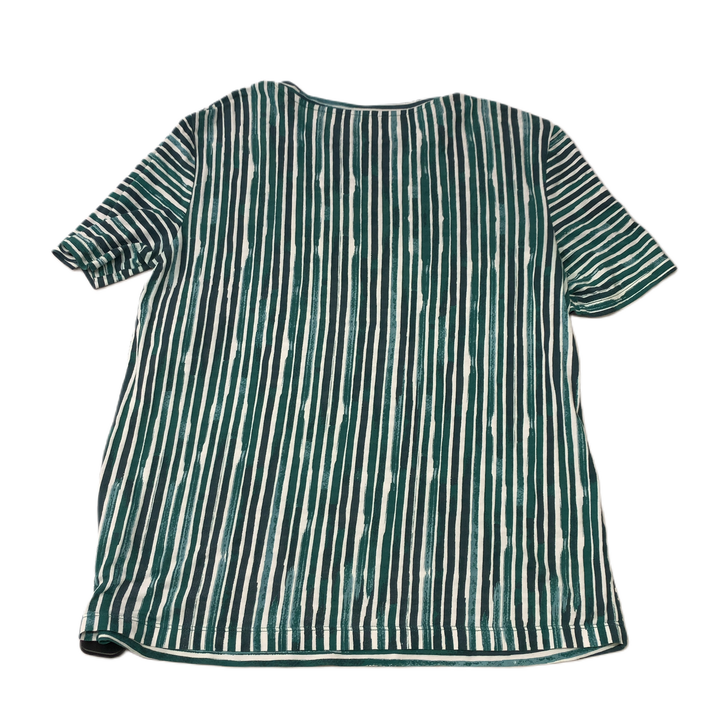 Green & White  Top Short Sleeve Designer By Tory Burch  Size: M