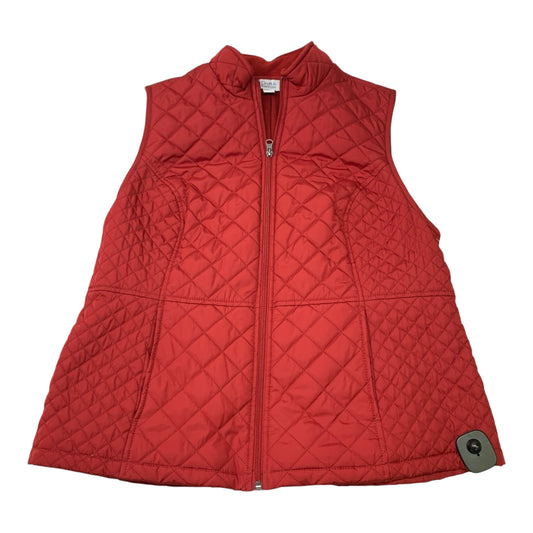 Vest Puffer & Quilted By Croft And Barrow In Red, Size: L