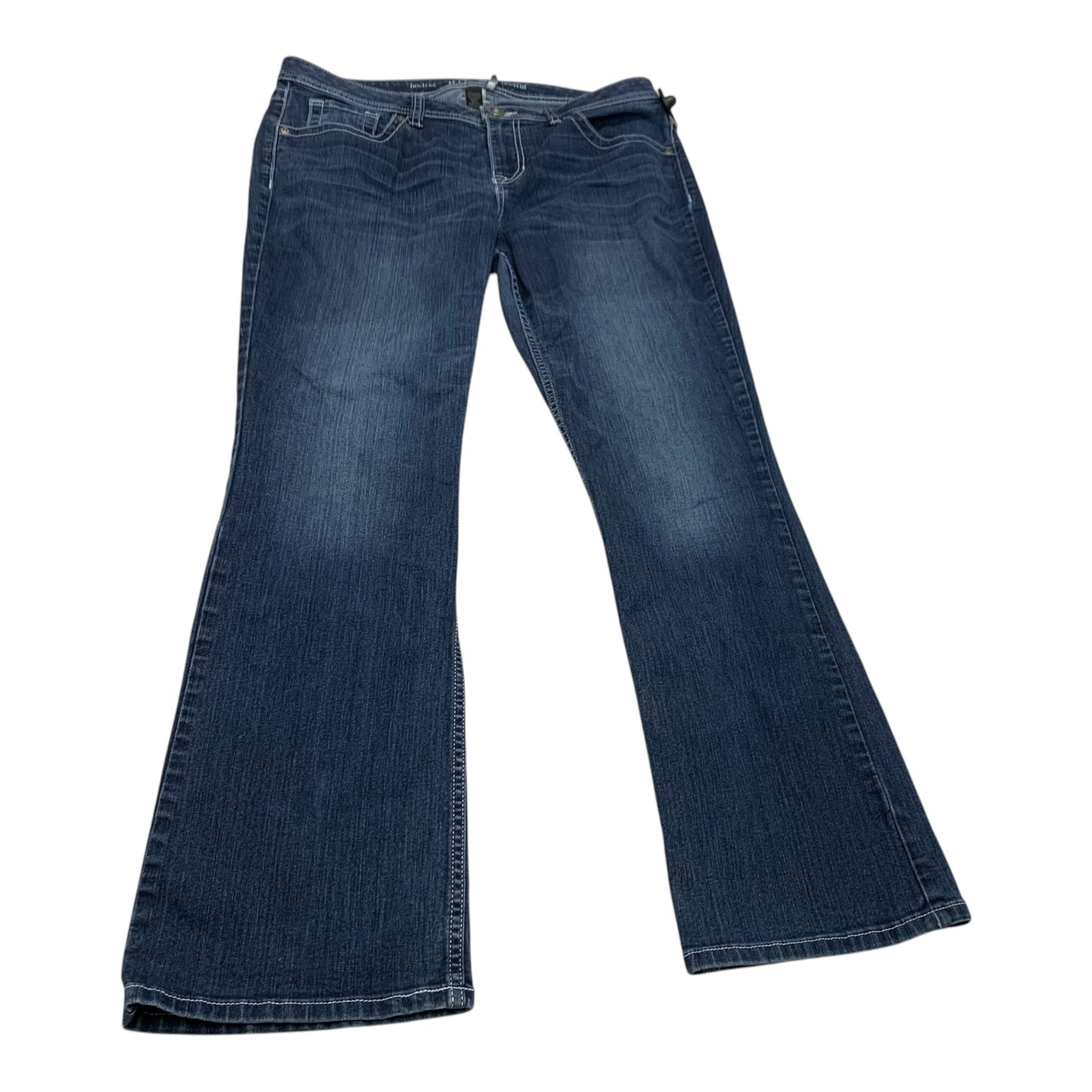 Jeans Boot Cut By Apt 9 In Blue Denim, Size: 14