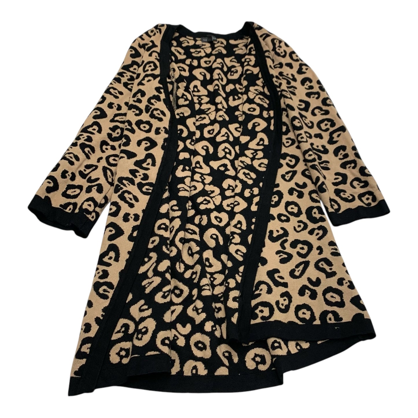 Sweater Cardigan By Limited In Animal Print, Size: S