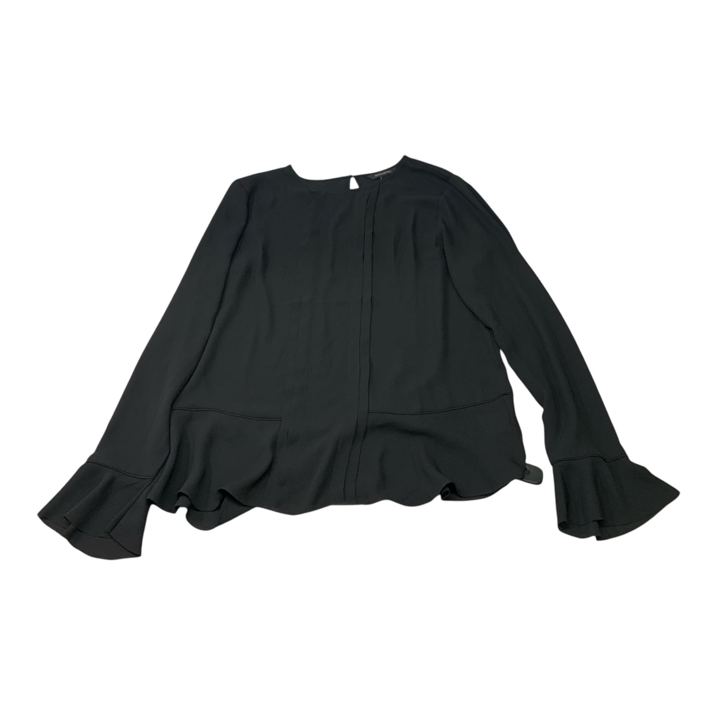 Blouse Long Sleeve By Banana Republic In Black, Size: M