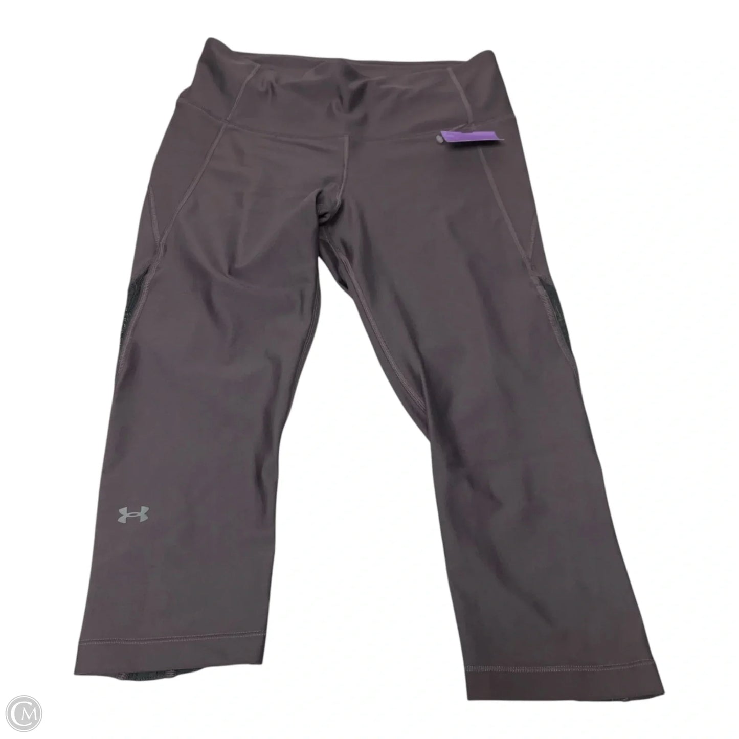 Athletic Leggings Capris By Under Armour In Purple, Size: L