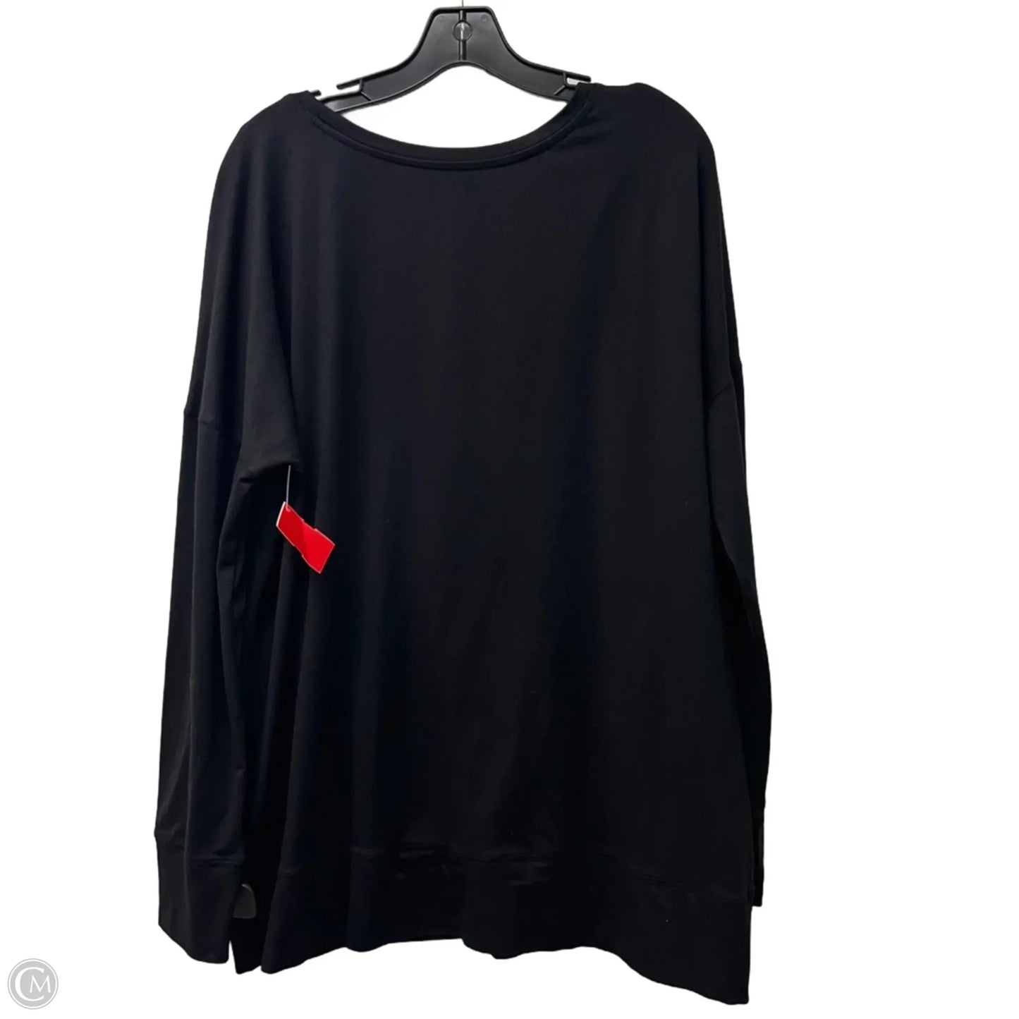 Athletic Top Long Sleeve Crewneck By Xersion In Black, Size: Xxl