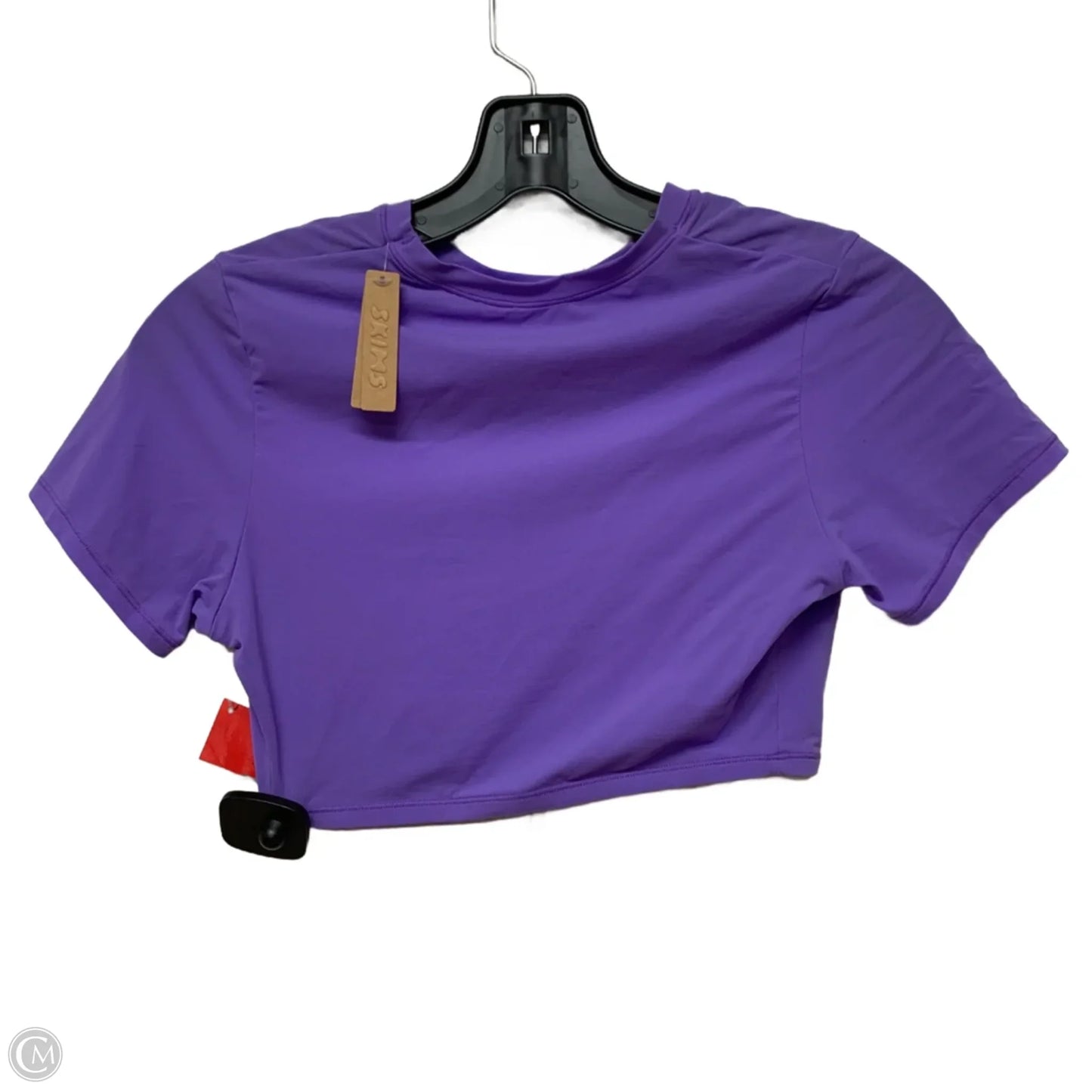 Athletic Top Short Sleeve By Skims In Purple, Size: M