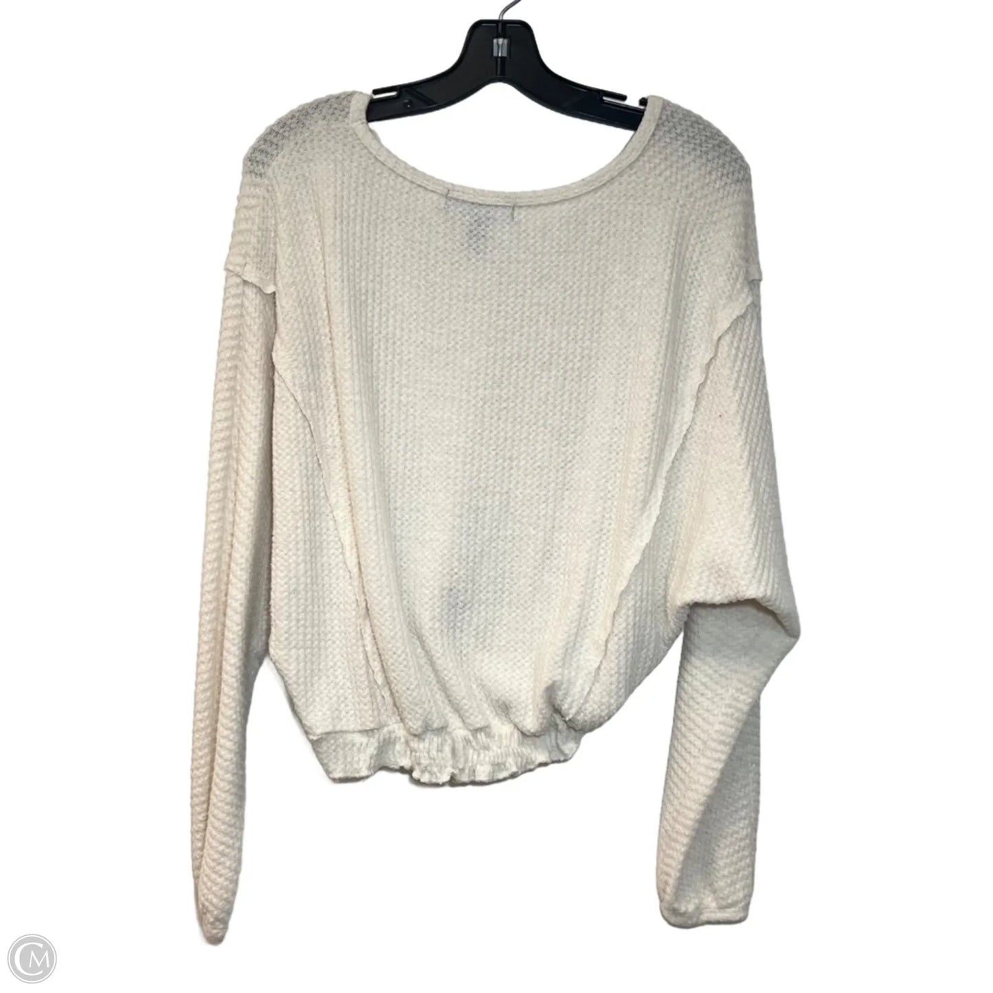 Top Long Sleeve By Forever 21 In White, Size: S