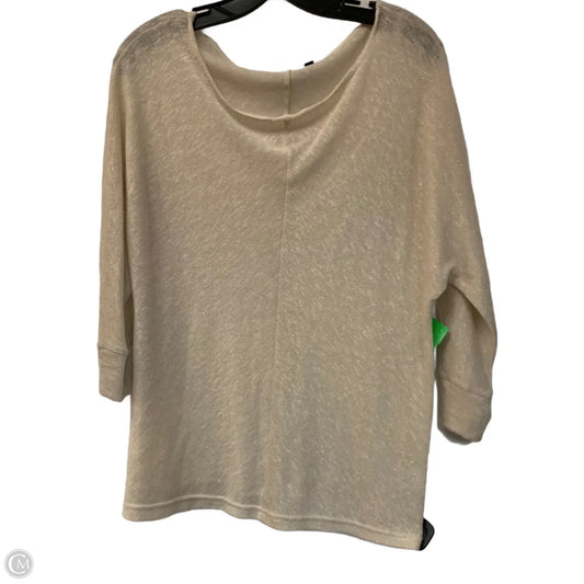 Top Long Sleeve By Apt 9 In Gold, Size: M