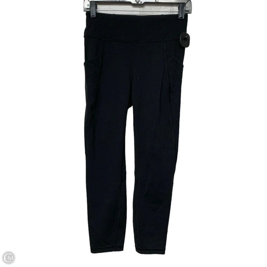 Athletic Leggings Capris By Lululemon In Black, Size: S