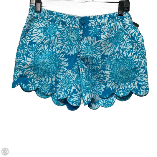 Shorts Designer By Lilly Pulitzer In Blue & White, Size: 2