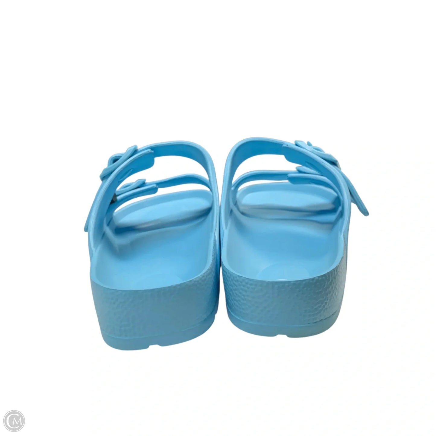Sandals Flats By Clothes Mentor In Blue, Size: 10