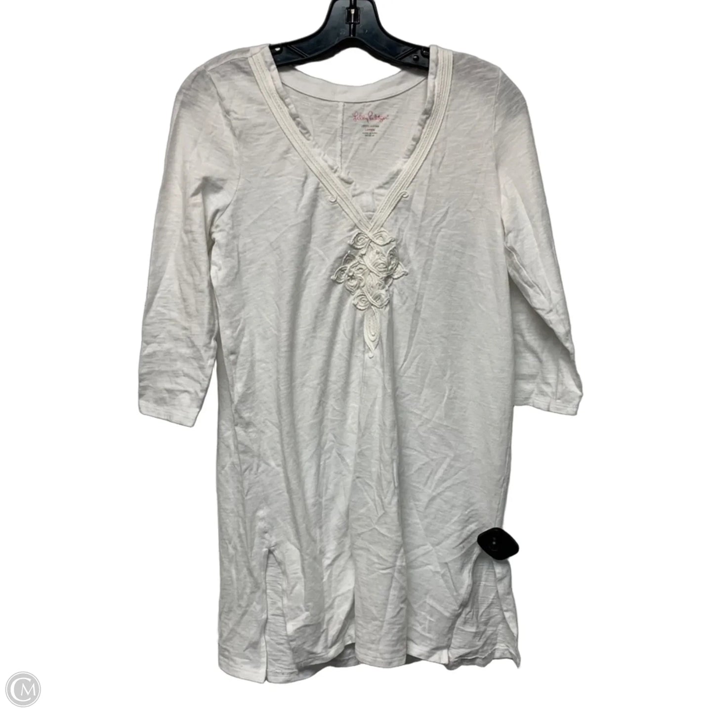 Tunic Designer By Lilly Pulitzer In White, Size: L