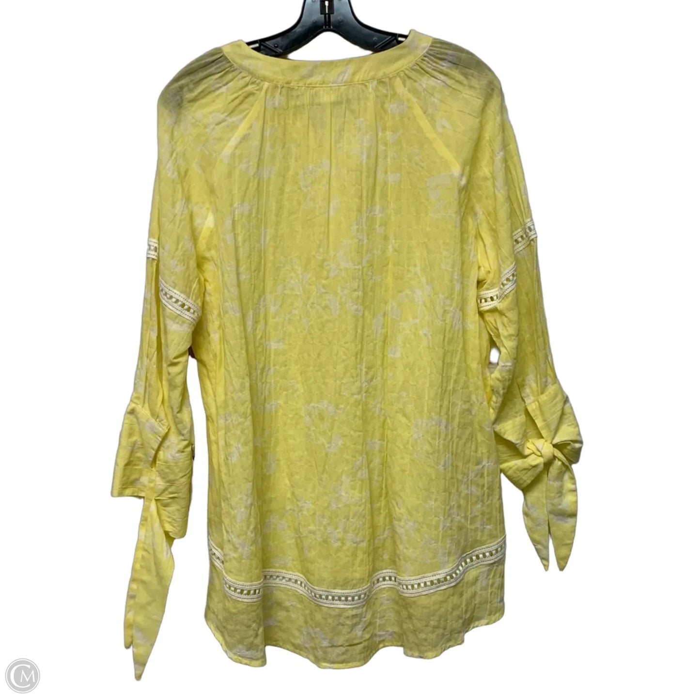 Tunic Long Sleeve By Caslon In Yellow, Size: Xs