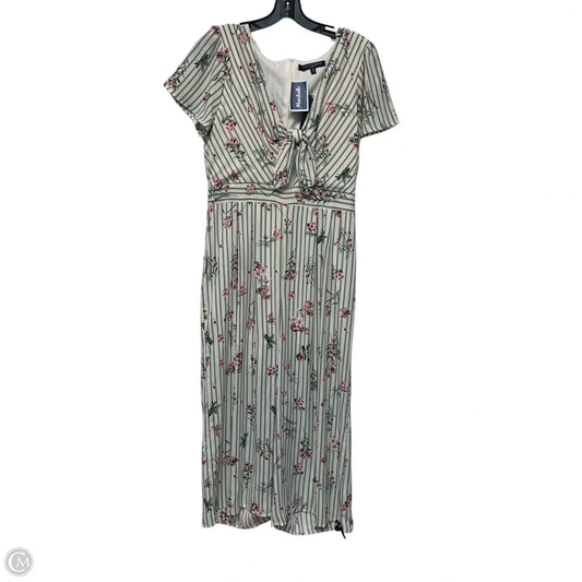 Jumpsuit By One Clothing In Grey & White, Size: M