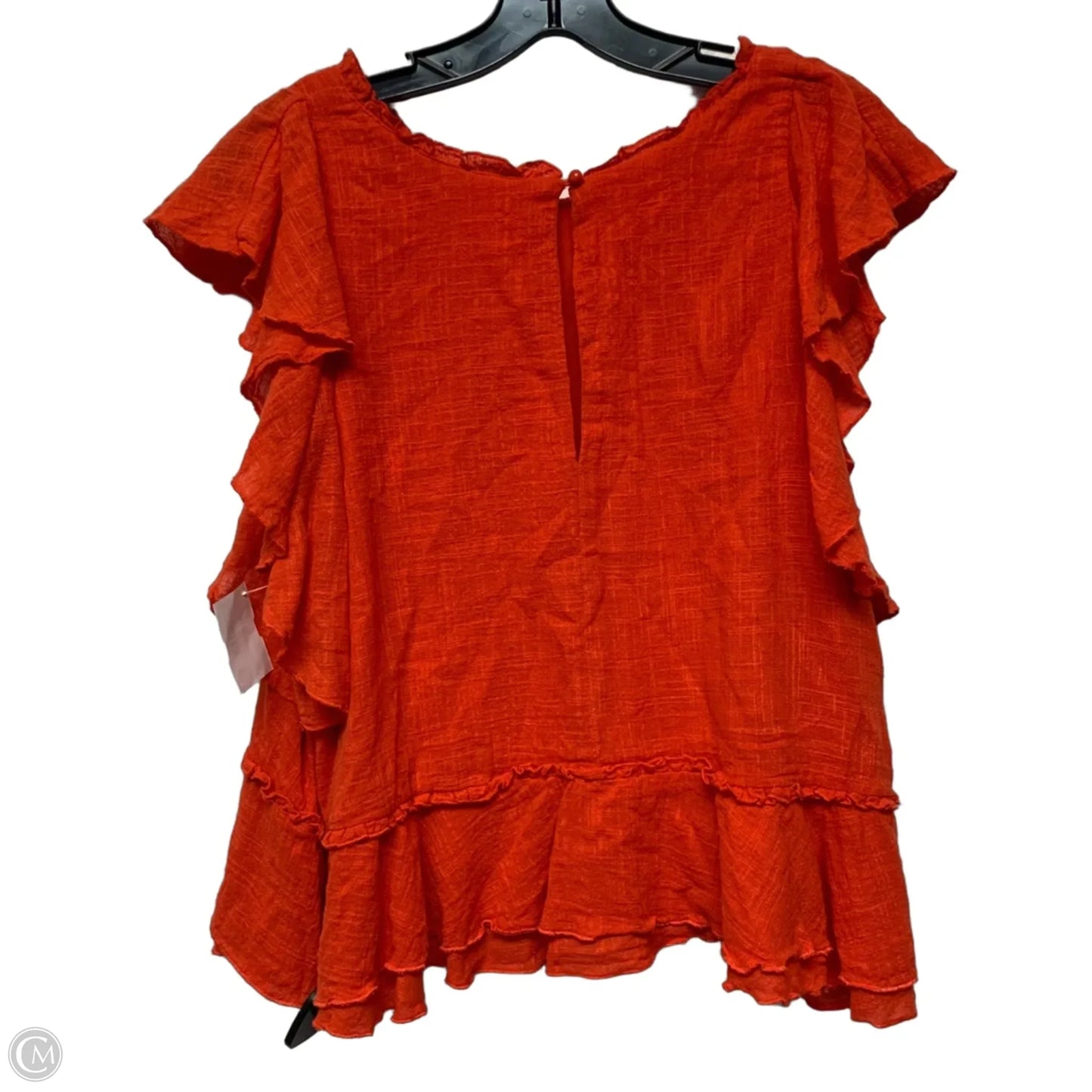 Top Short Sleeve By Maeve In Red, Size: L