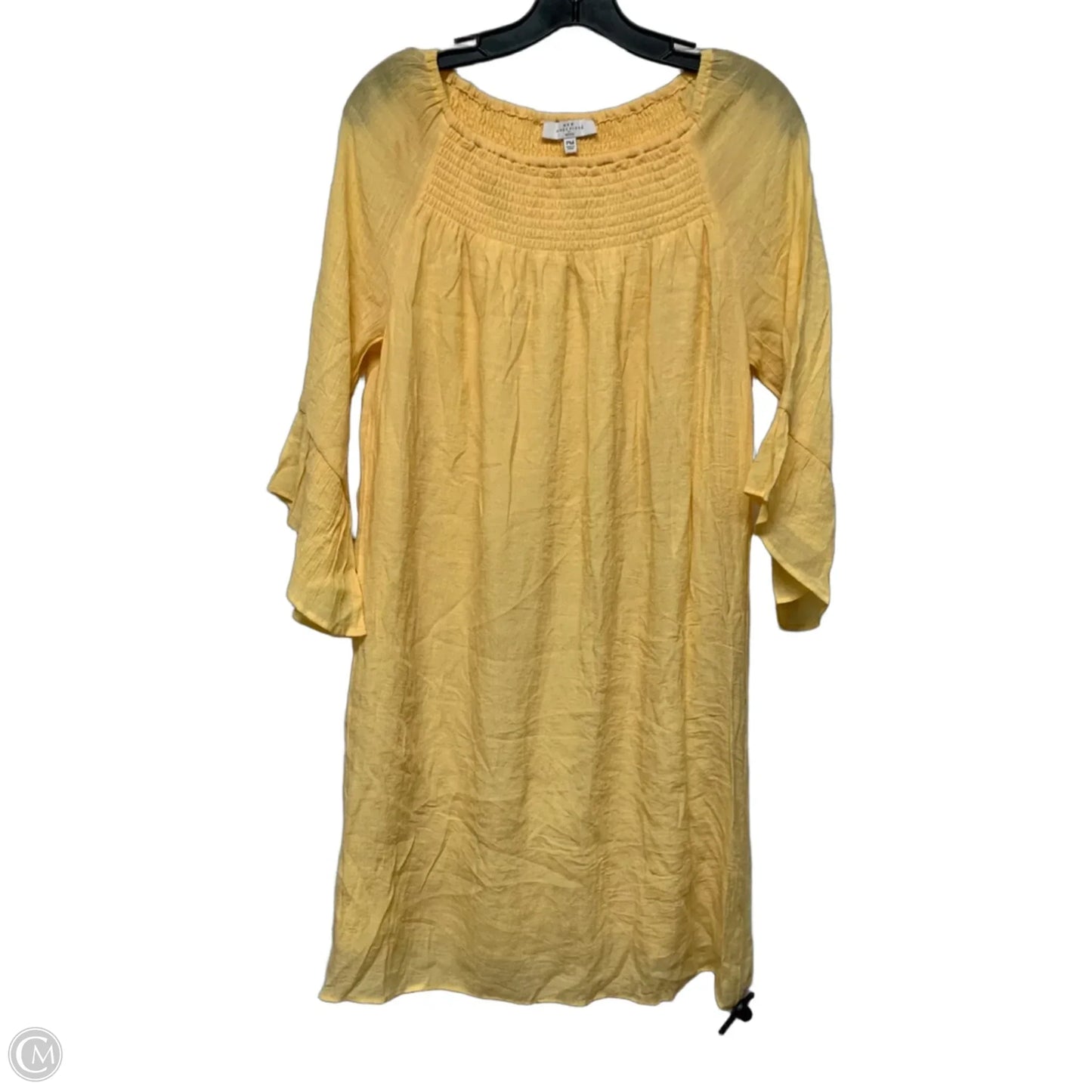 Dress Casual Short By New Directions In Yellow, Size: Mp