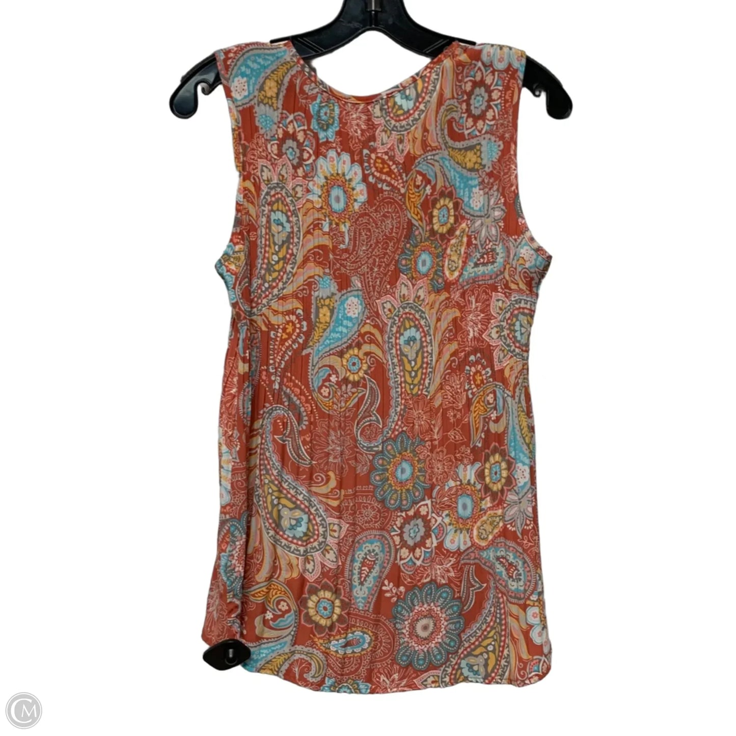 Top Sleeveless By Melissa Paige In Orange, Size: M