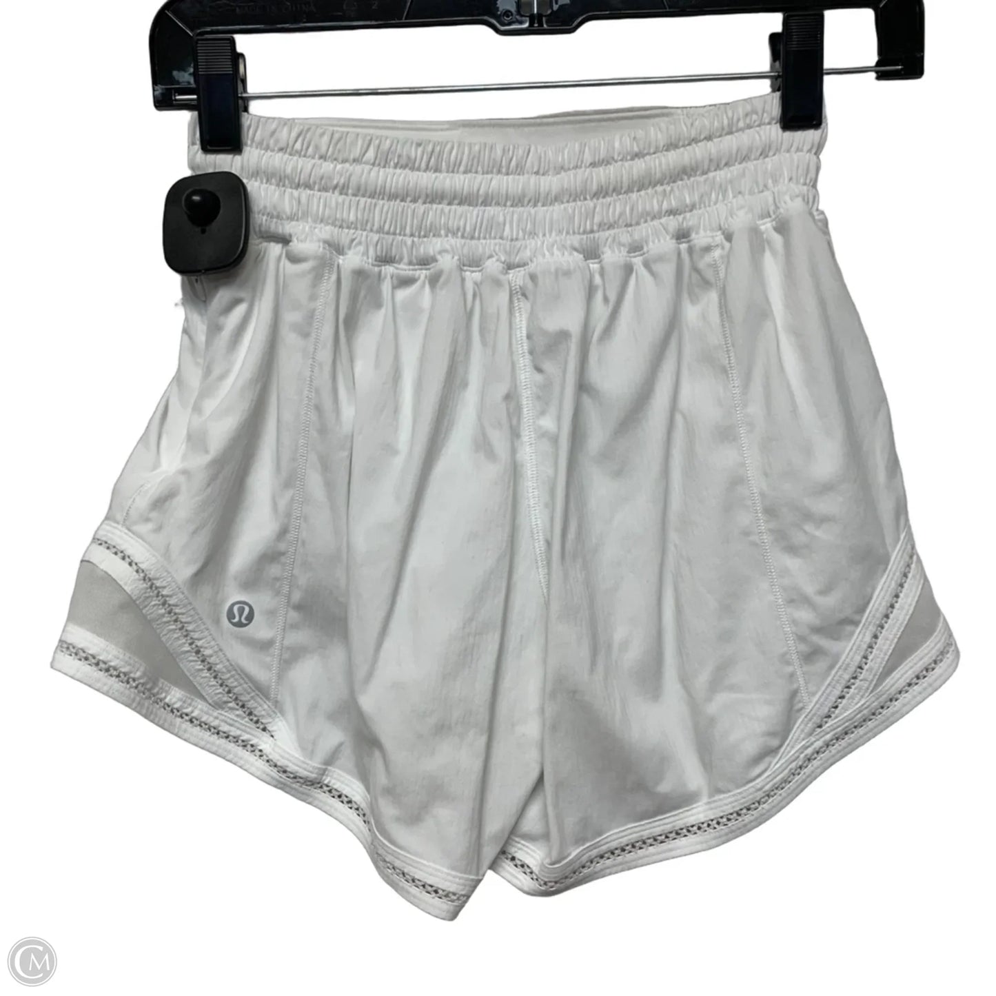 Athletic Shorts By Lululemon In White, Size: Xs