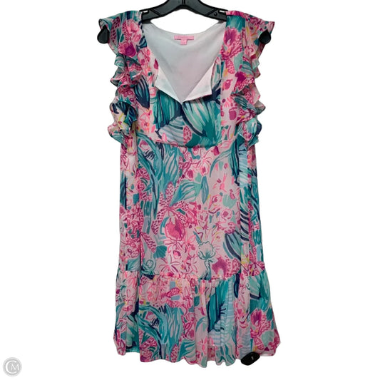 Dress Designer By Lilly Pulitzer In Blue & Pink, Size: S