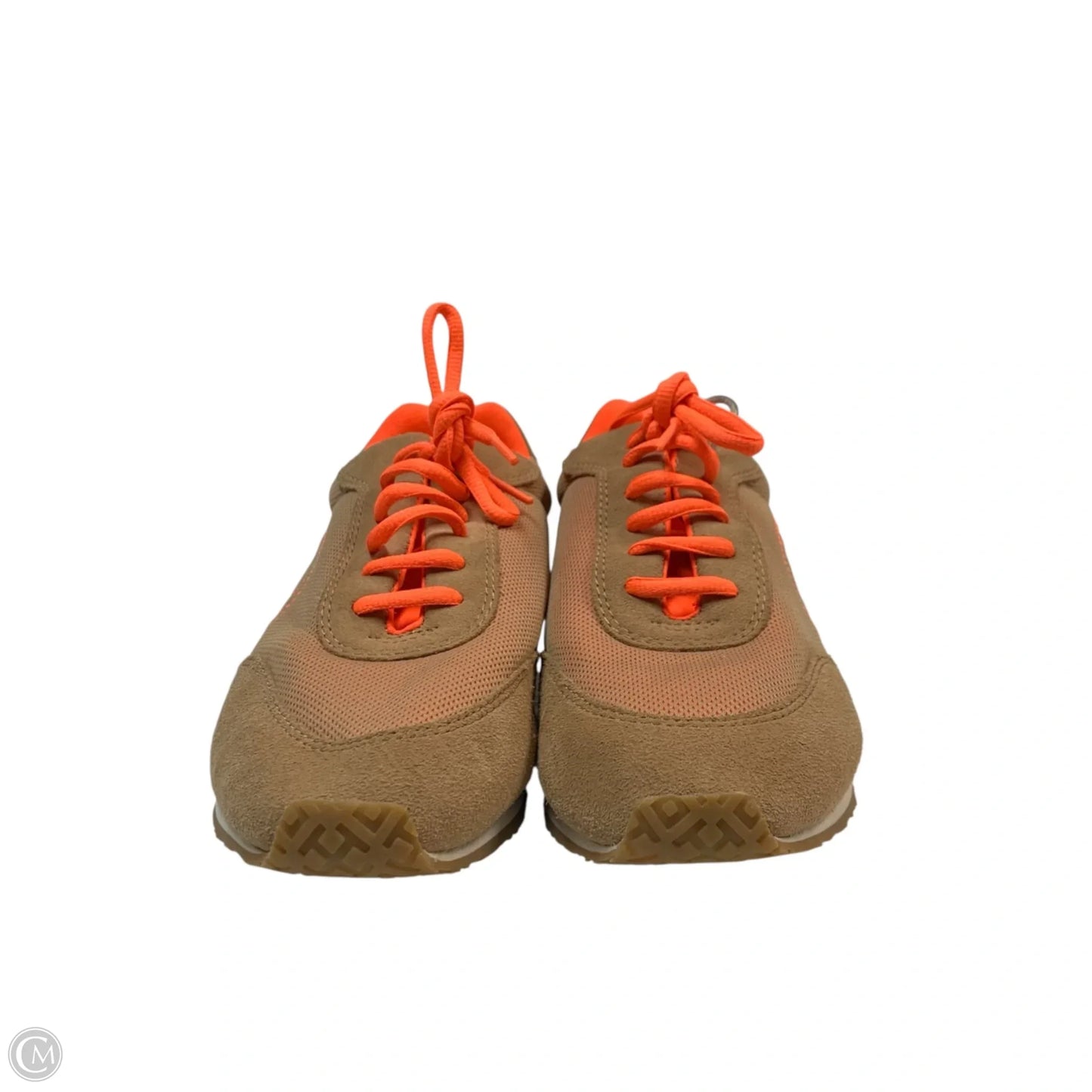 Shoes Designer By Tory Burch In Brown & Orange, Size: 9