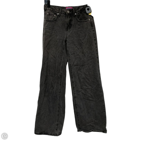 Jeans Wide Leg By Edikted In Grey Denim, Size: Xs