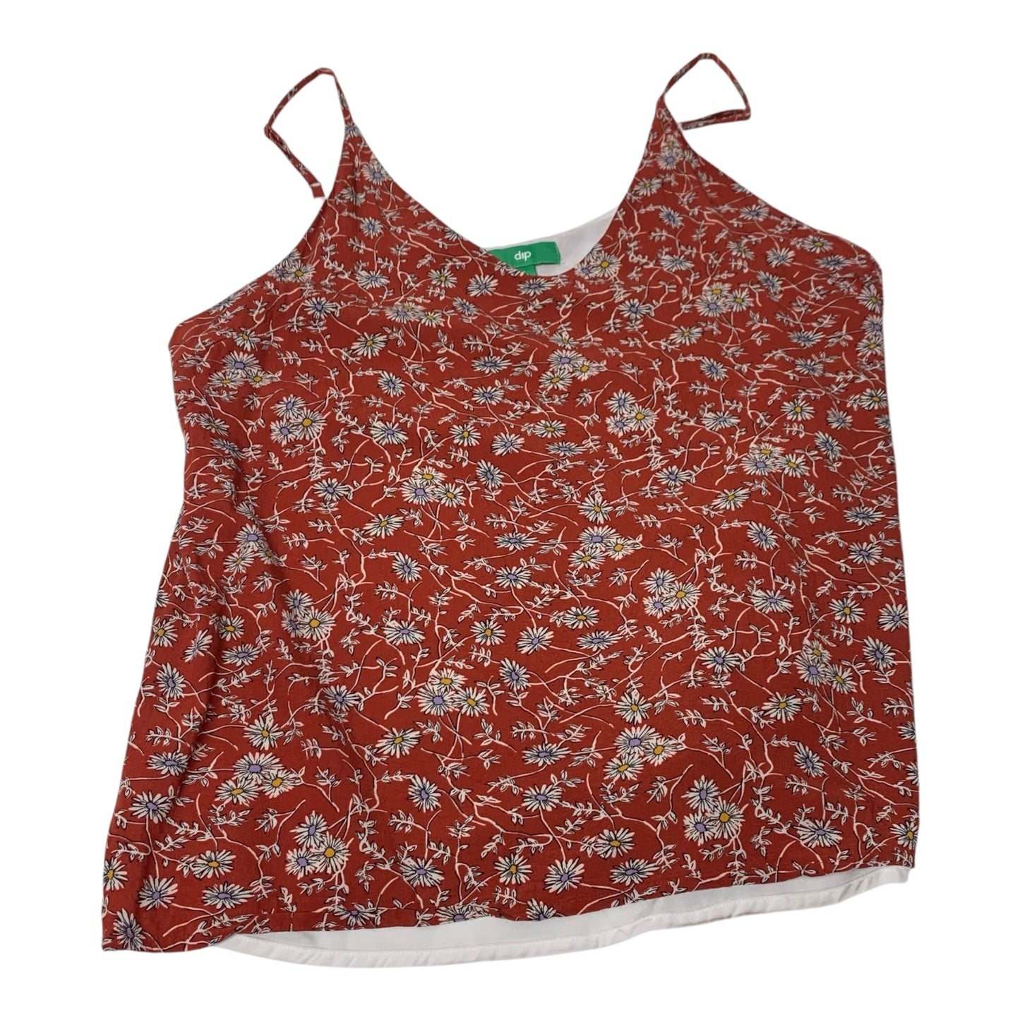 Blouse Sleeveless By Dip In Orange, Size: L