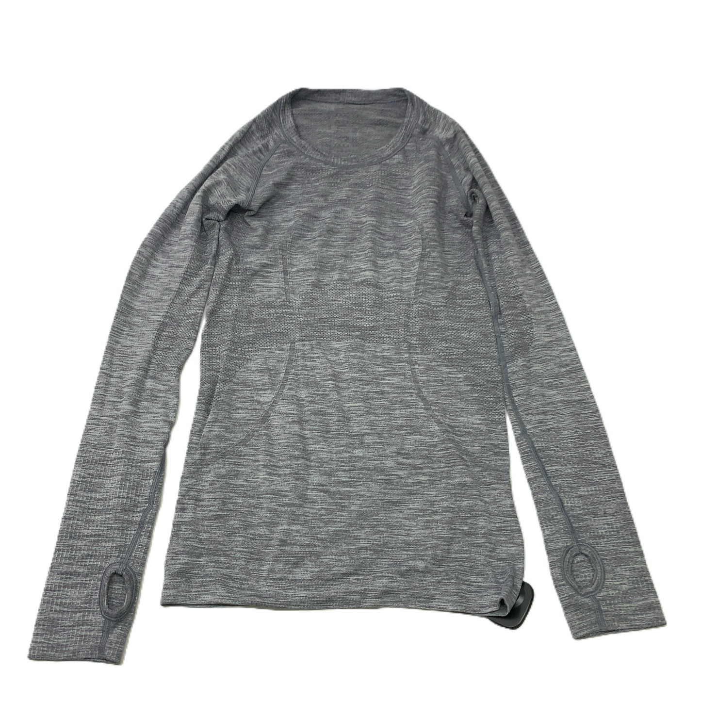 Grey  Athletic Top Long Sleeve Collar By Lululemon  Size: S