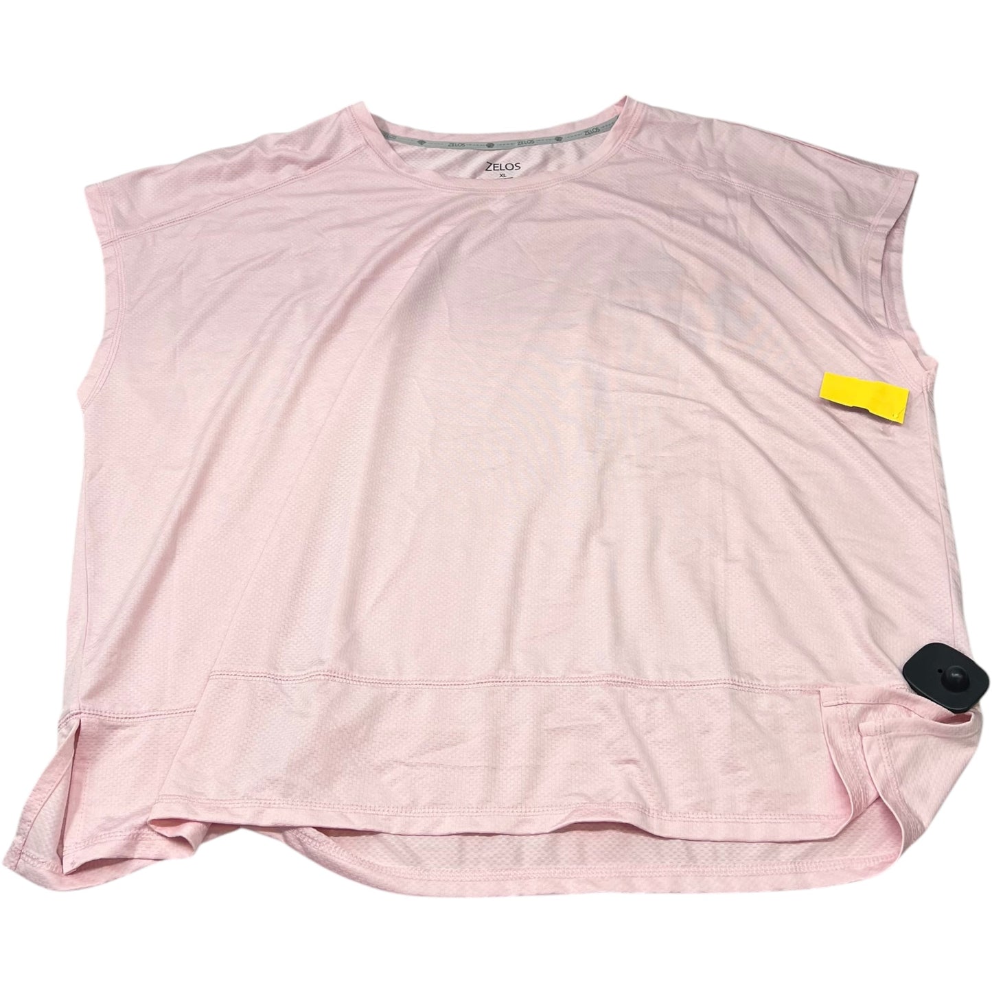 Athletic Top Short Sleeve By Zelos In Pink, Size: Xl