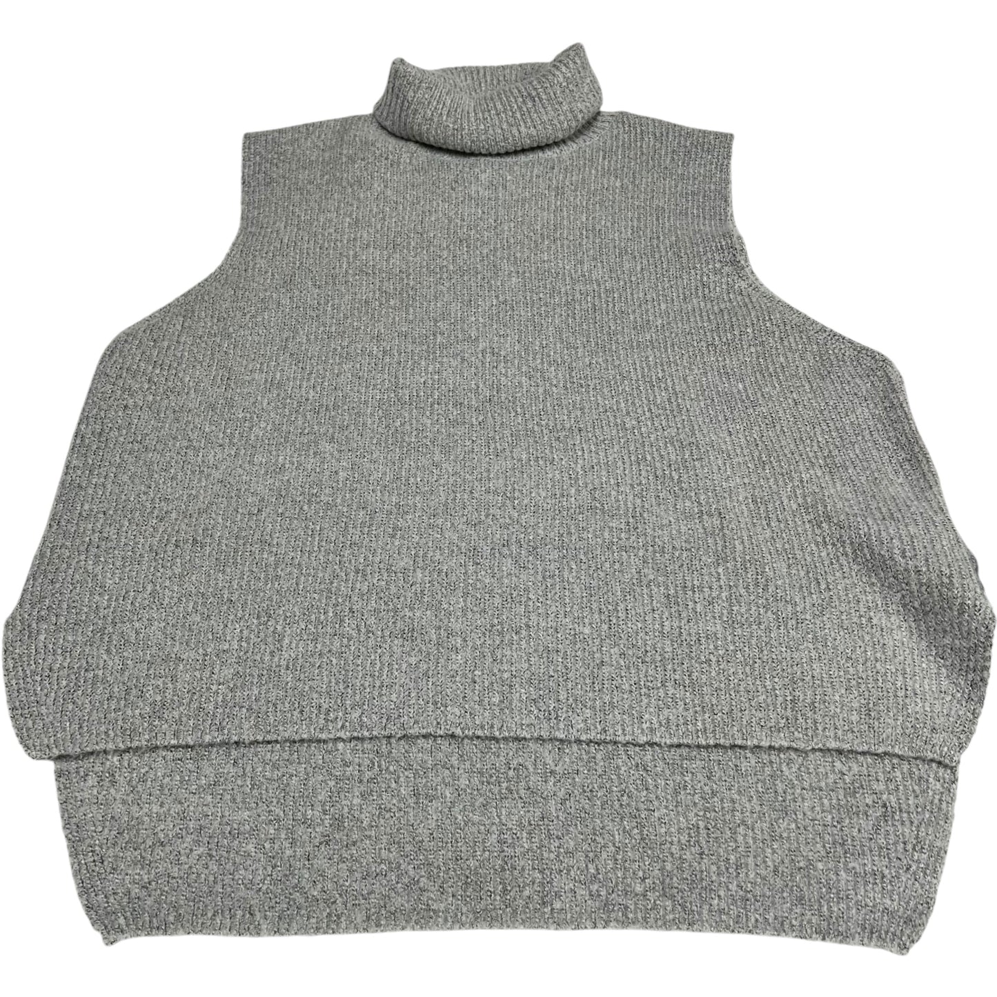 Vest Sweater By Double Zero In Grey, Size: L