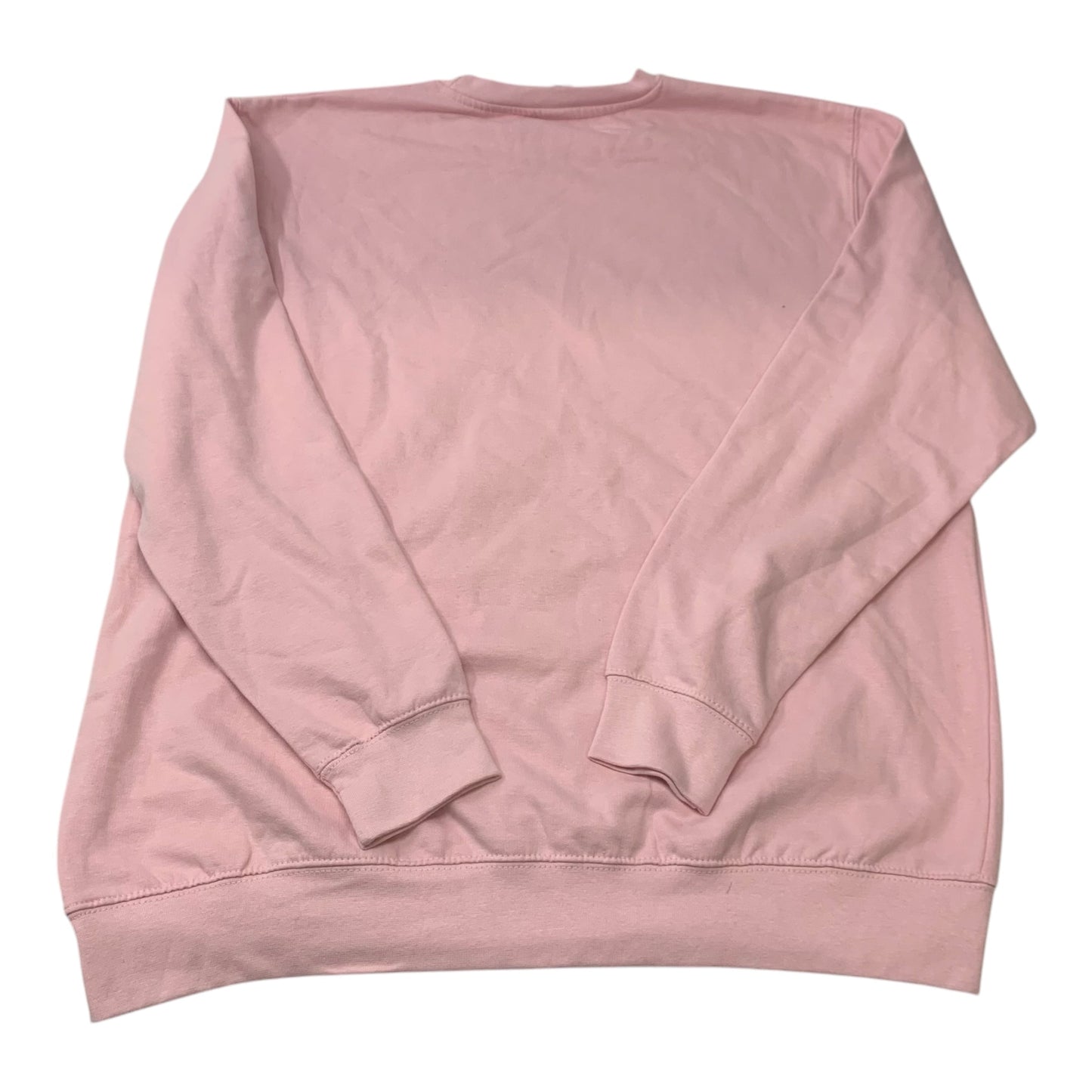 Sweatshirt Crewneck By Just Hoods In Pink, Size: 1x