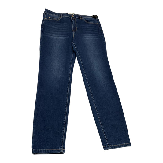 Jeans Skinny By Nicole Miller In Blue Denim, Size: 14