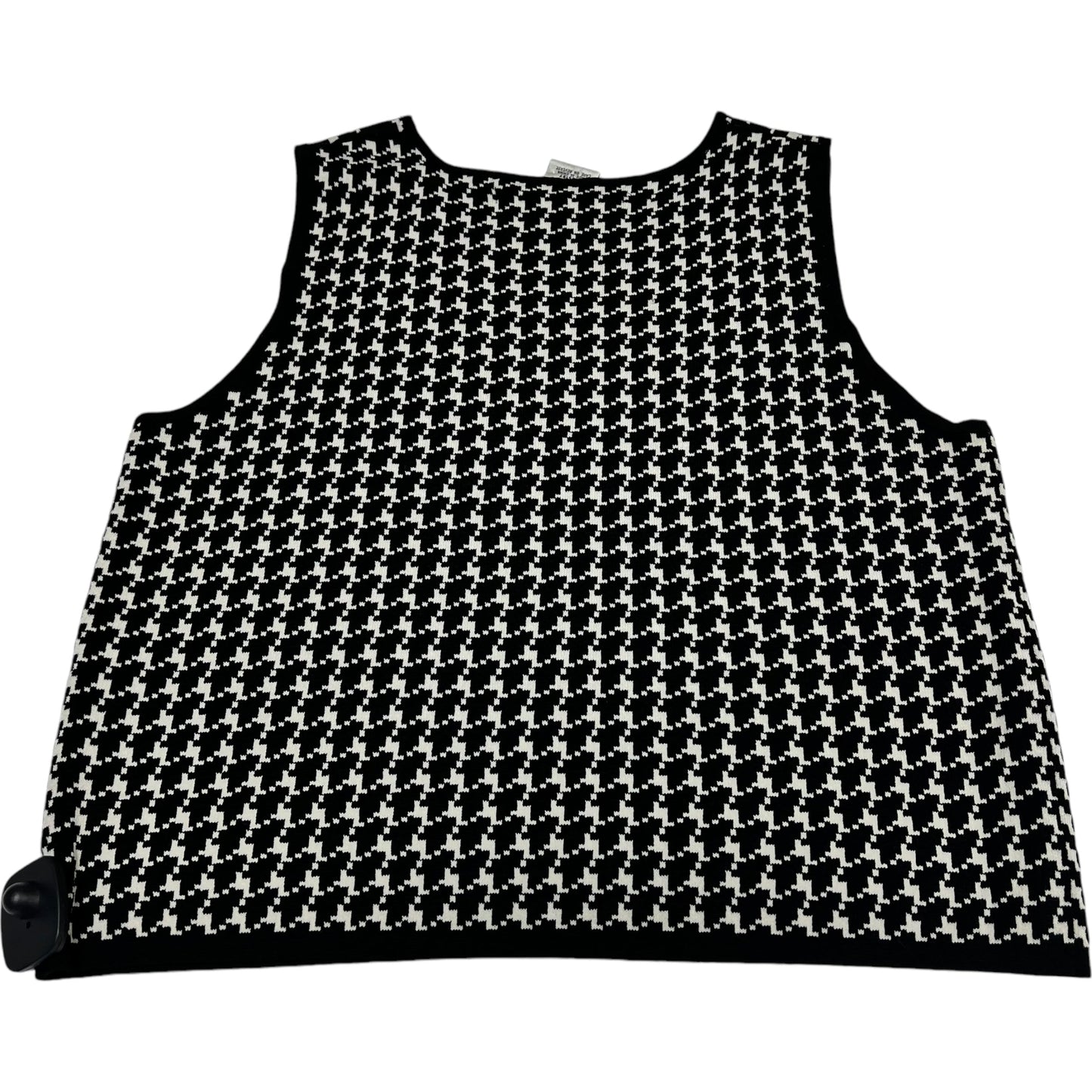 Vest Sweater By Max Studio In Black & White, Size: L