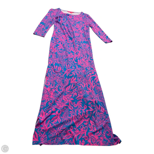 Dress Designer By Lilly Pulitzer In Blue & Pink, Size: Xs
