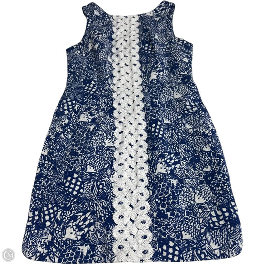 Dress Designer By Lilly Pulitzer In Blue & White, Size: S