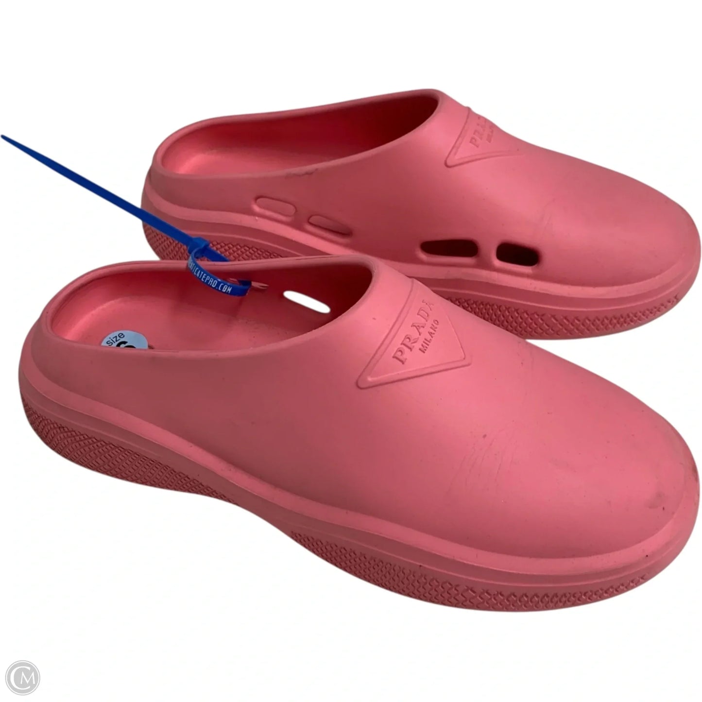 Shoes Luxury Designer By Prada In Pink, Size: 6