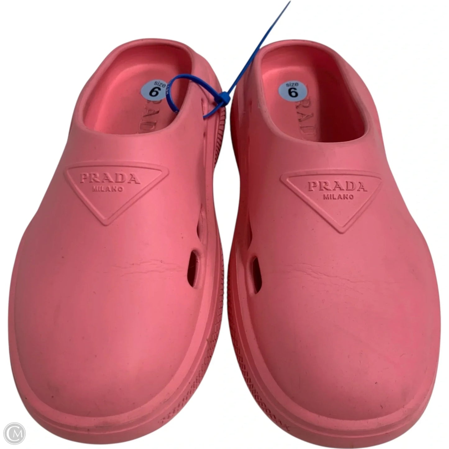 Shoes Luxury Designer By Prada In Pink, Size: 6