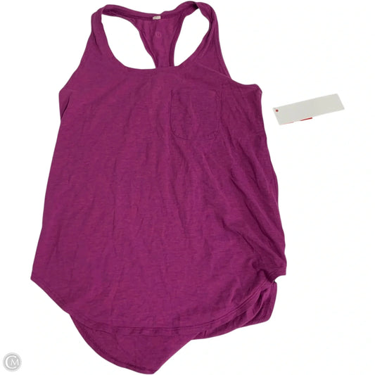 Athletic Tank Top By Lululemon In Purple, Size: S