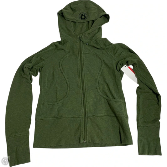 Athletic Jacket By Lululemon In Green, Size: S