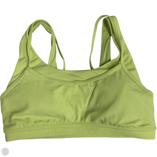 Athletic Bra By Lululemon In Yellow, Size: M