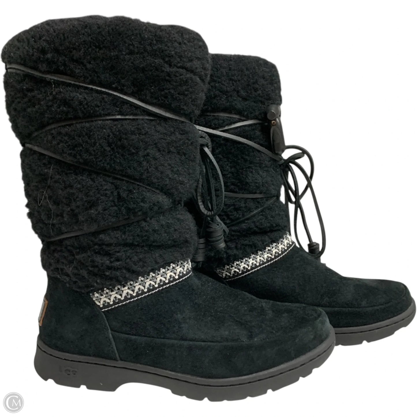 Boots Designer By Ugg In Black, Size: 5