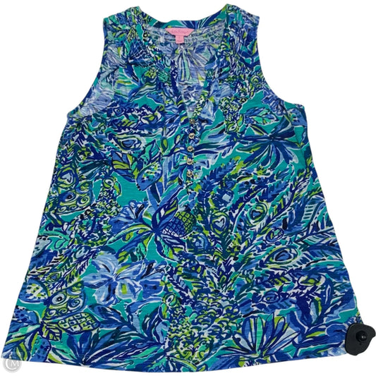 Top Sleeveless Designer By Lilly Pulitzer In Blue, Size: S