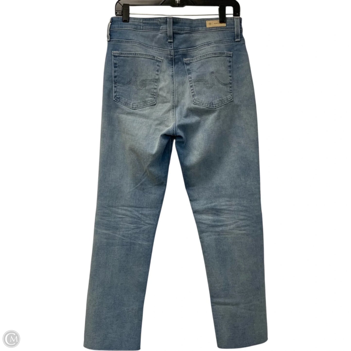 Jeans Straight By Adriano Goldschmied In Blue Denim, Size: 10