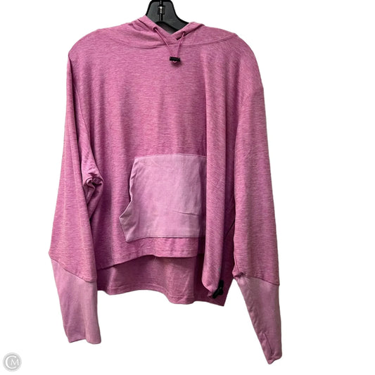 Athletic Sweatshirt Hoodie By Nine West In Pink, Size: 2x