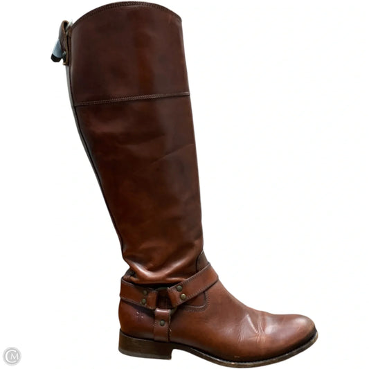 Boots Designer By Frye In Brown, Size: 9.5