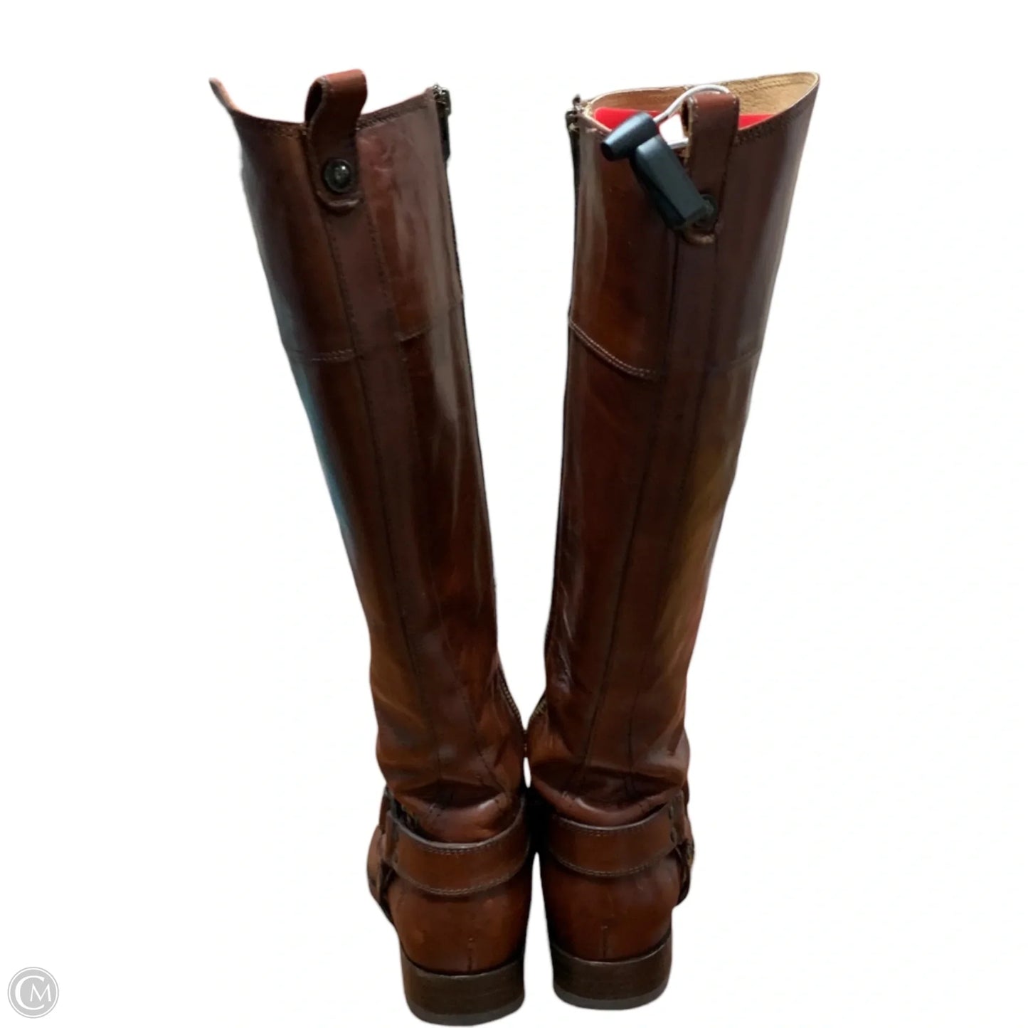 Boots Designer By Frye In Brown, Size: 9.5