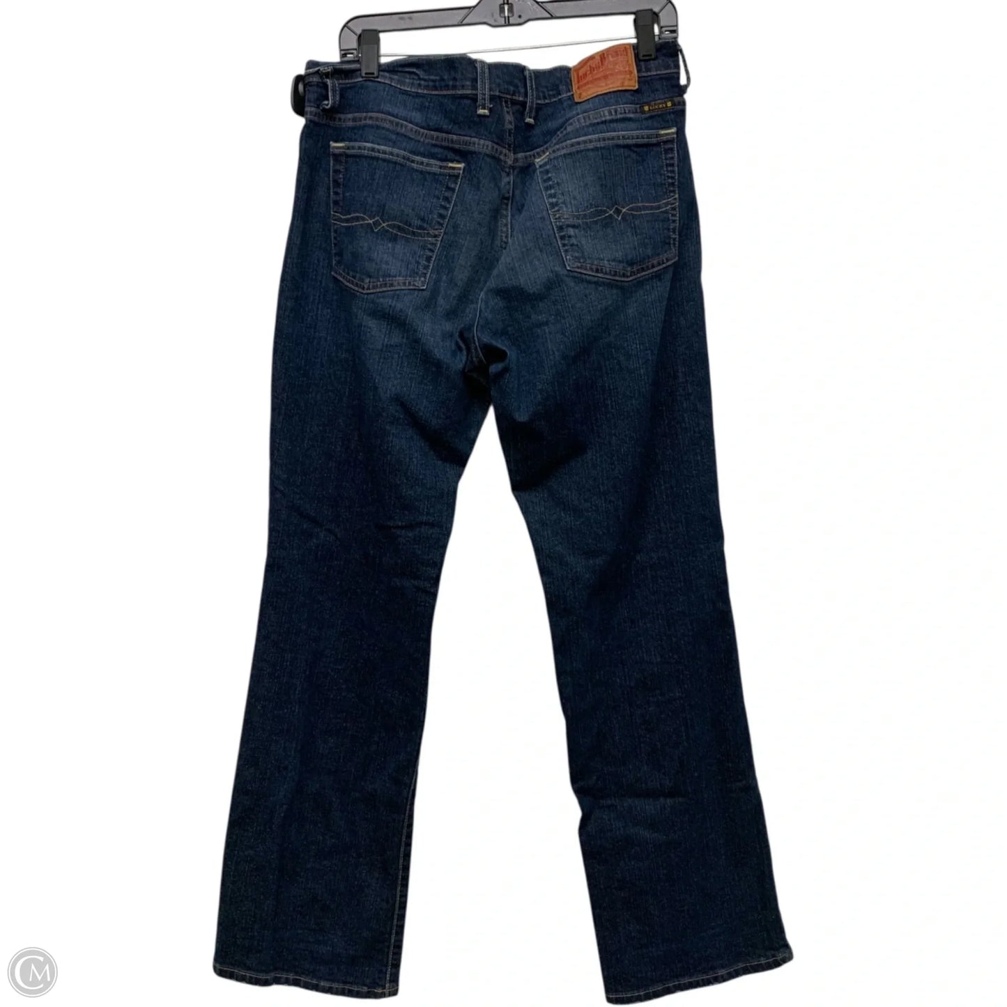 Jeans Straight By Lucky Brand In Blue Denim, Size: 14