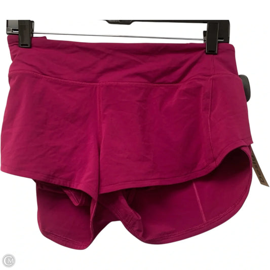 Athletic Shorts By Lululemon In Pink, Size: M
