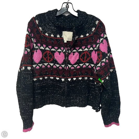 Jacket Other By Pilcro In Black & Pink, Size: M