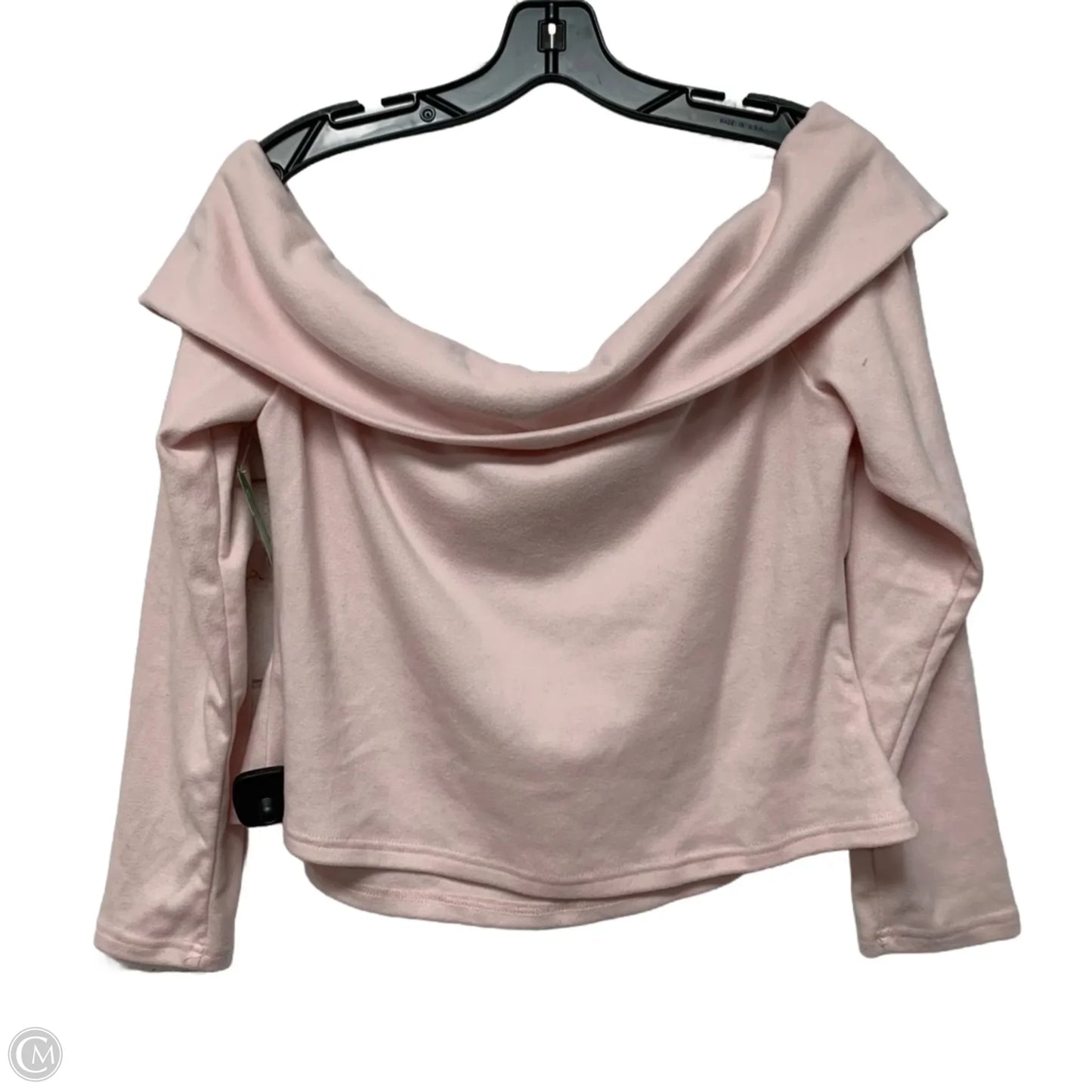 Top Long Sleeve By Shein In Pink, Size: 2x