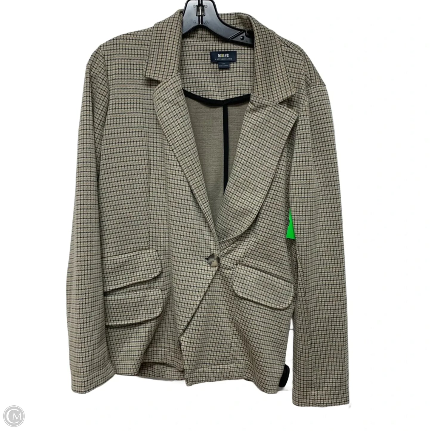 Blazer By Maeve In Plaid Pattern, Size: L