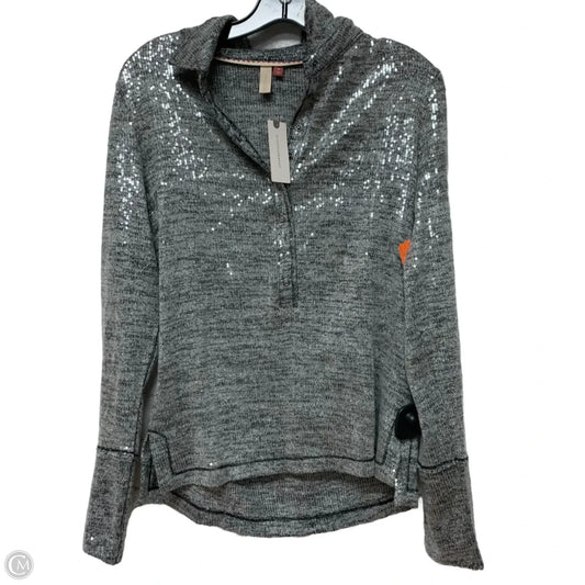 Top Long Sleeve By Pilcro In Silver, Size: M
